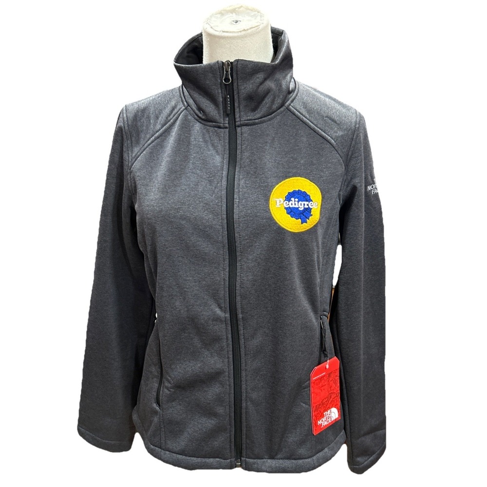 The Northface Ridgewall Jacket Women's Medium Pedigree Dogs Dog Walking Grey